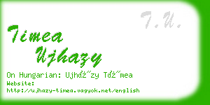 timea ujhazy business card